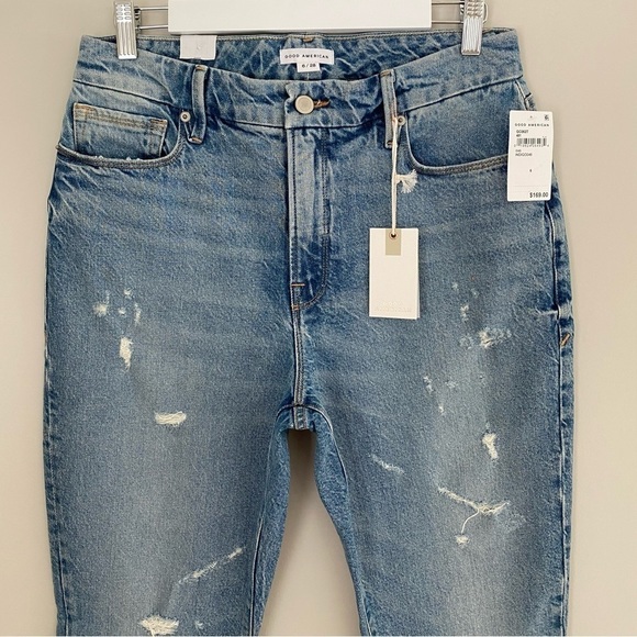 NWT GOOD AMERICAN Good Classic Stretch Jeans size 6 / 28 - Picture 6 of 15